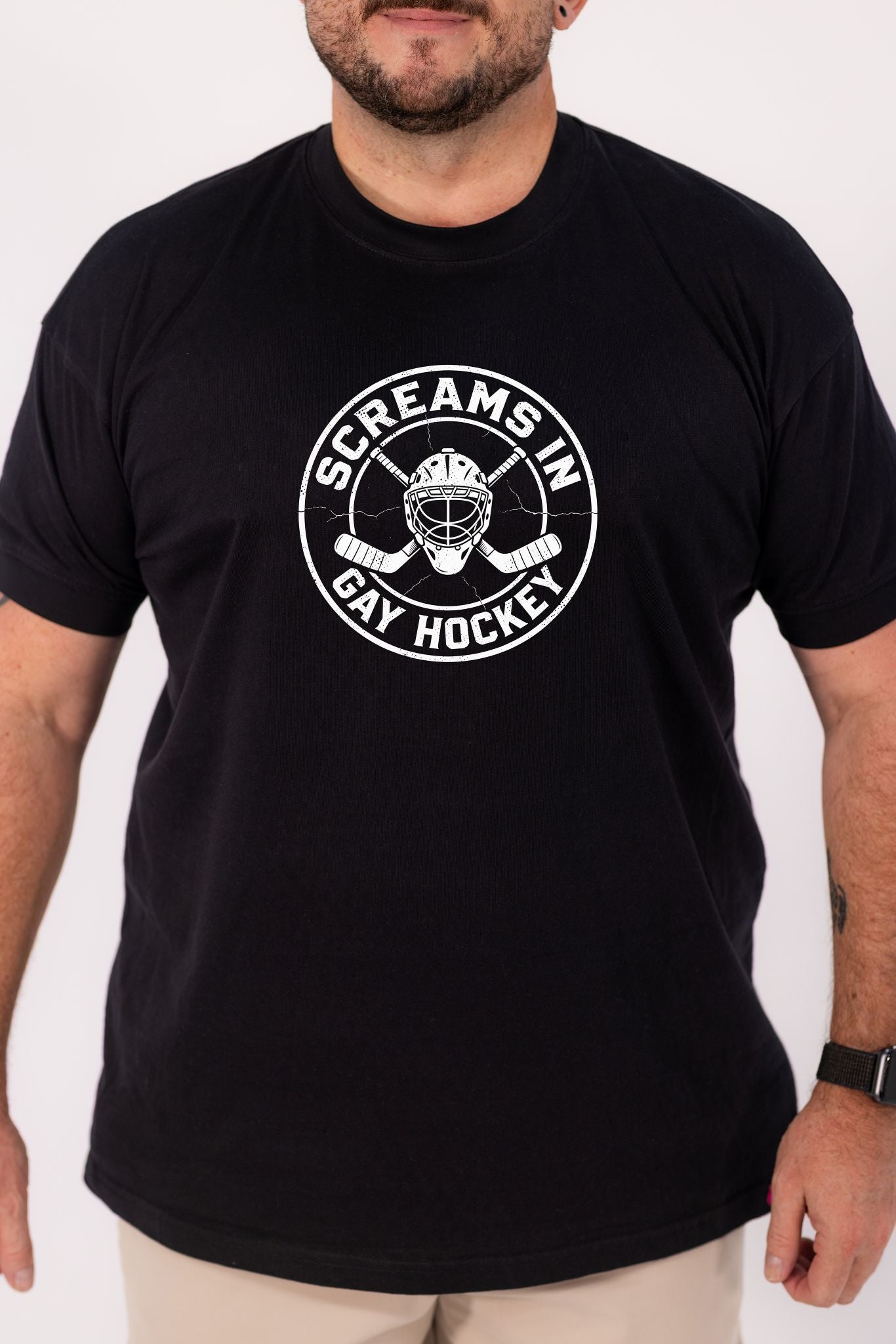 Screams in Gay Hockey T-Shirt