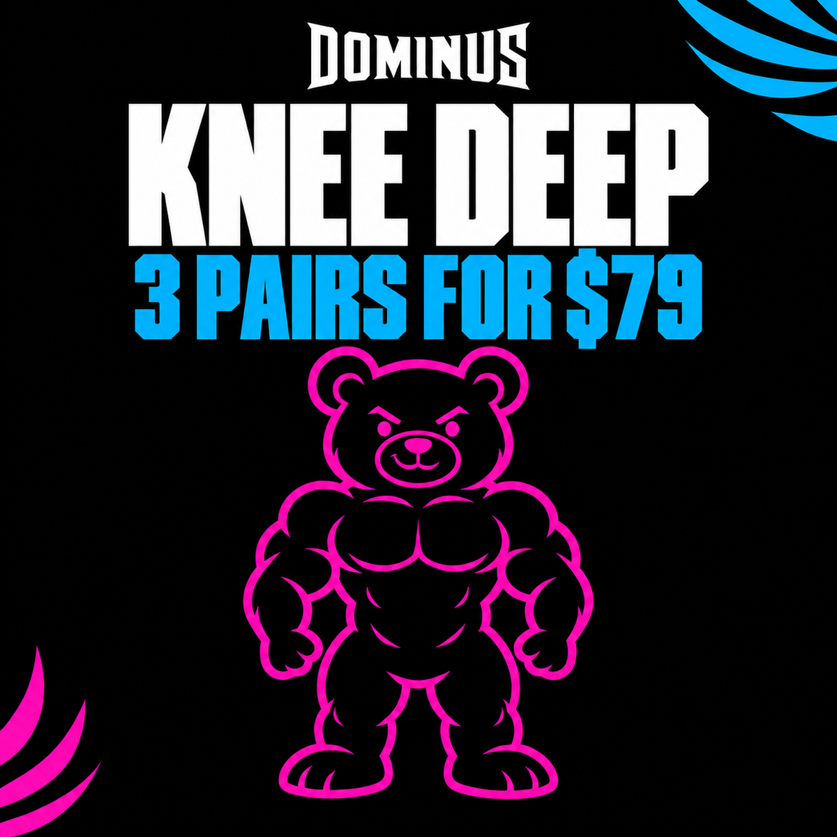 Knee Deep Dominus Socks - Pre Order Ship Mid Nov