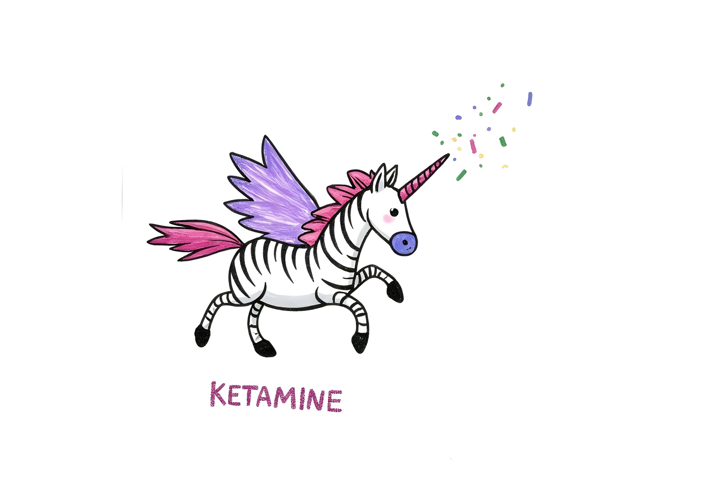 Zebracorn Ketamine T-Shirt - Kris Bee Crew Exclusive