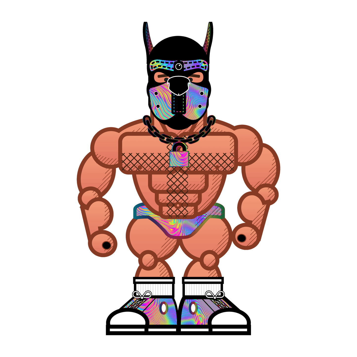 Pocketbears Collab Neon Pup T-Shirt