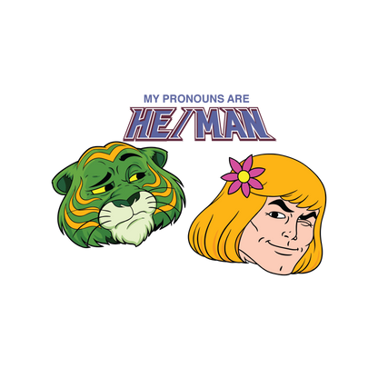 My Pronouns are He/Man Singlet