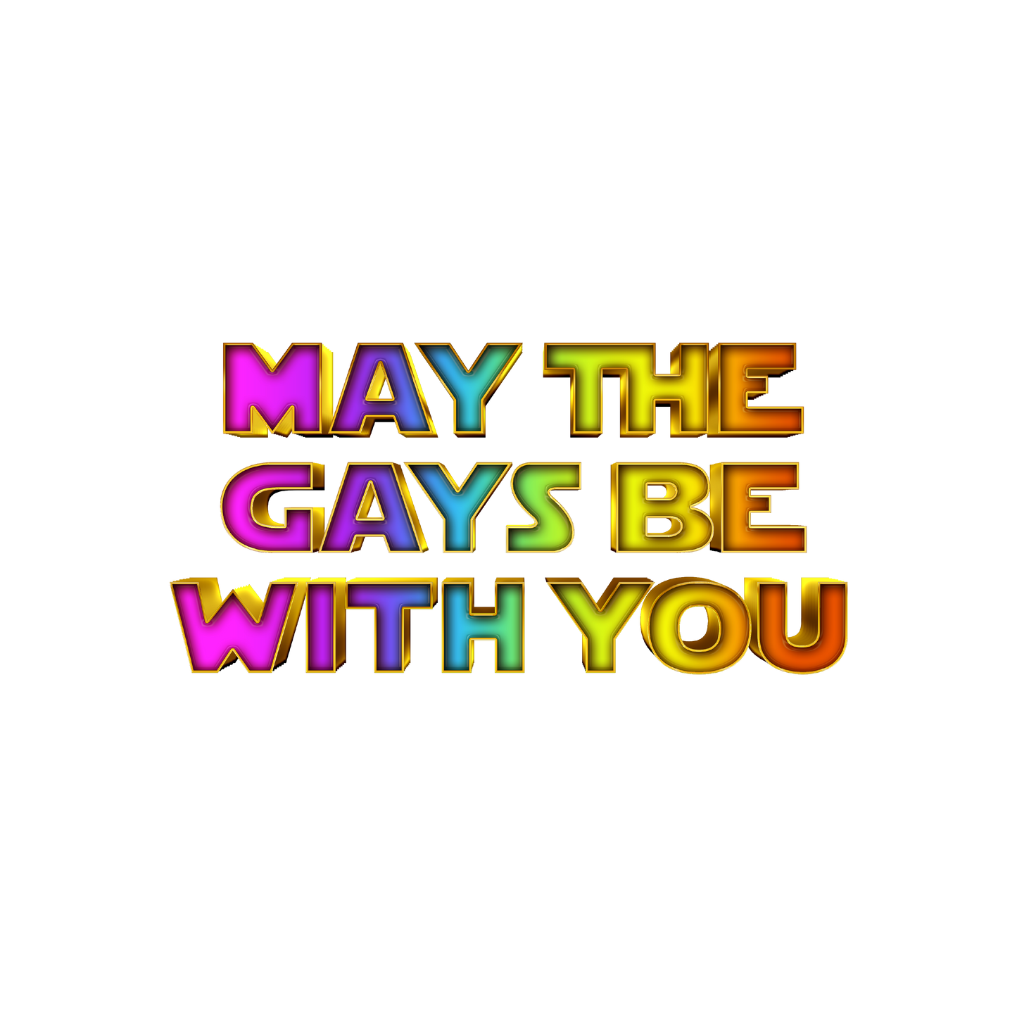 DALY MALE EXCLUSIVE - May the Gays be with you Tank