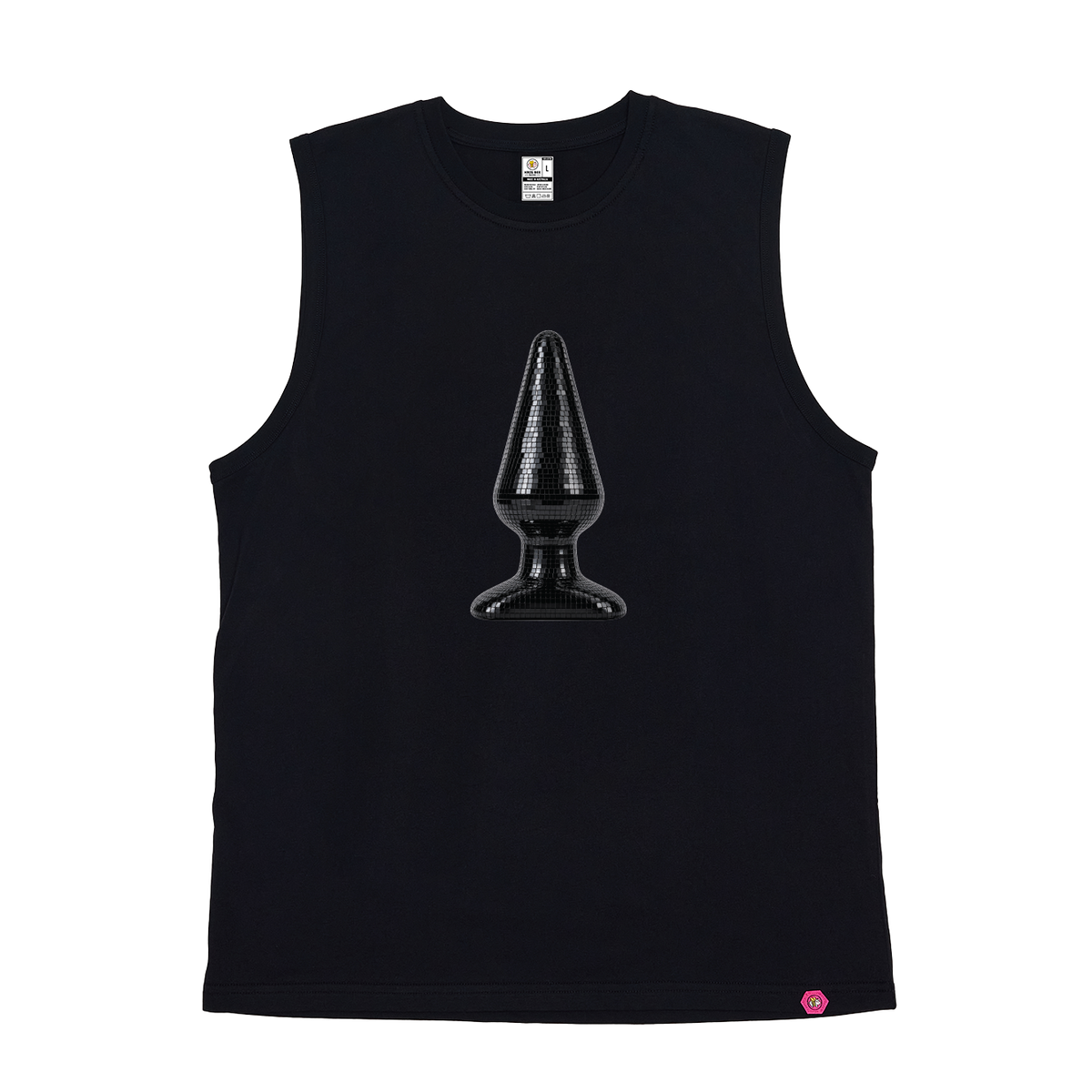 Disco Plug Black Tank Top