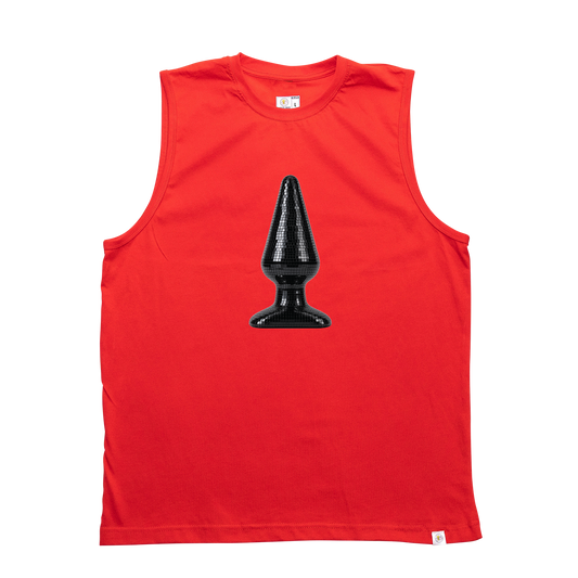 Disco Plug Black Tank Top