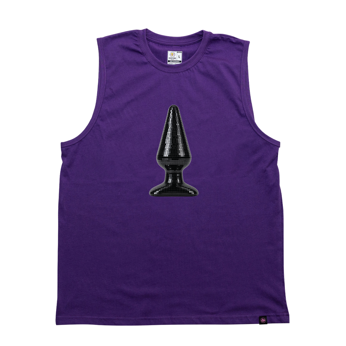 Disco Plug Black Tank Top