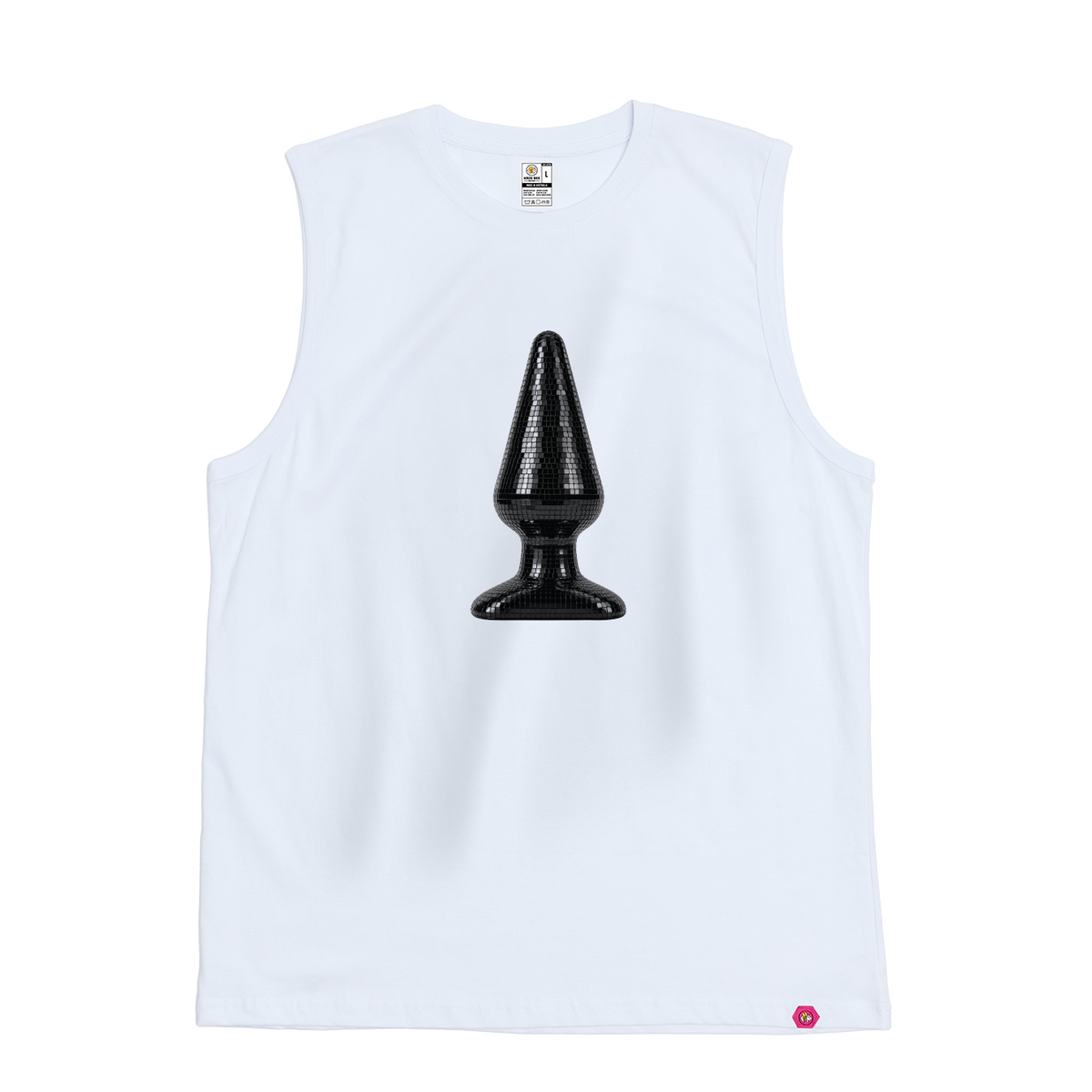 Disco Plug Black Tank Top