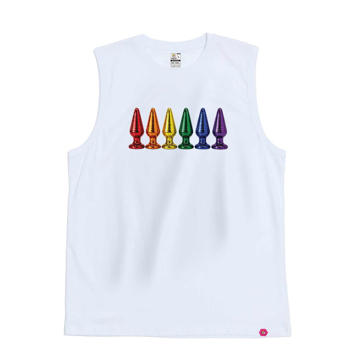 Disco Plug Rainbow Tank Top