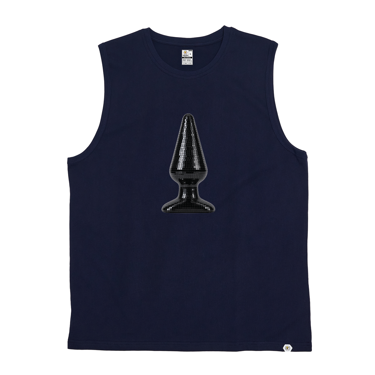 Disco Plug Black Tank Top