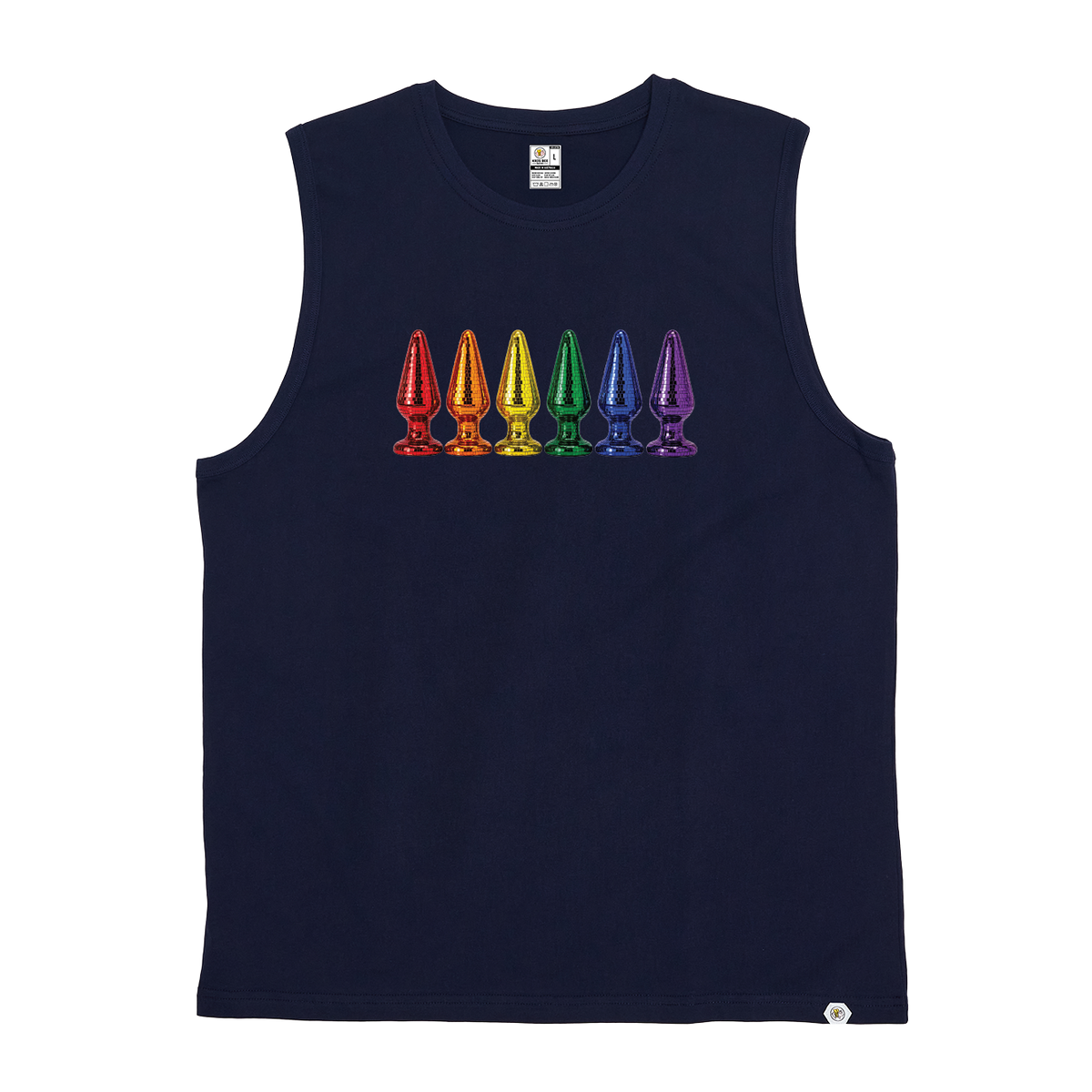 Disco Plug Rainbow Tank Top