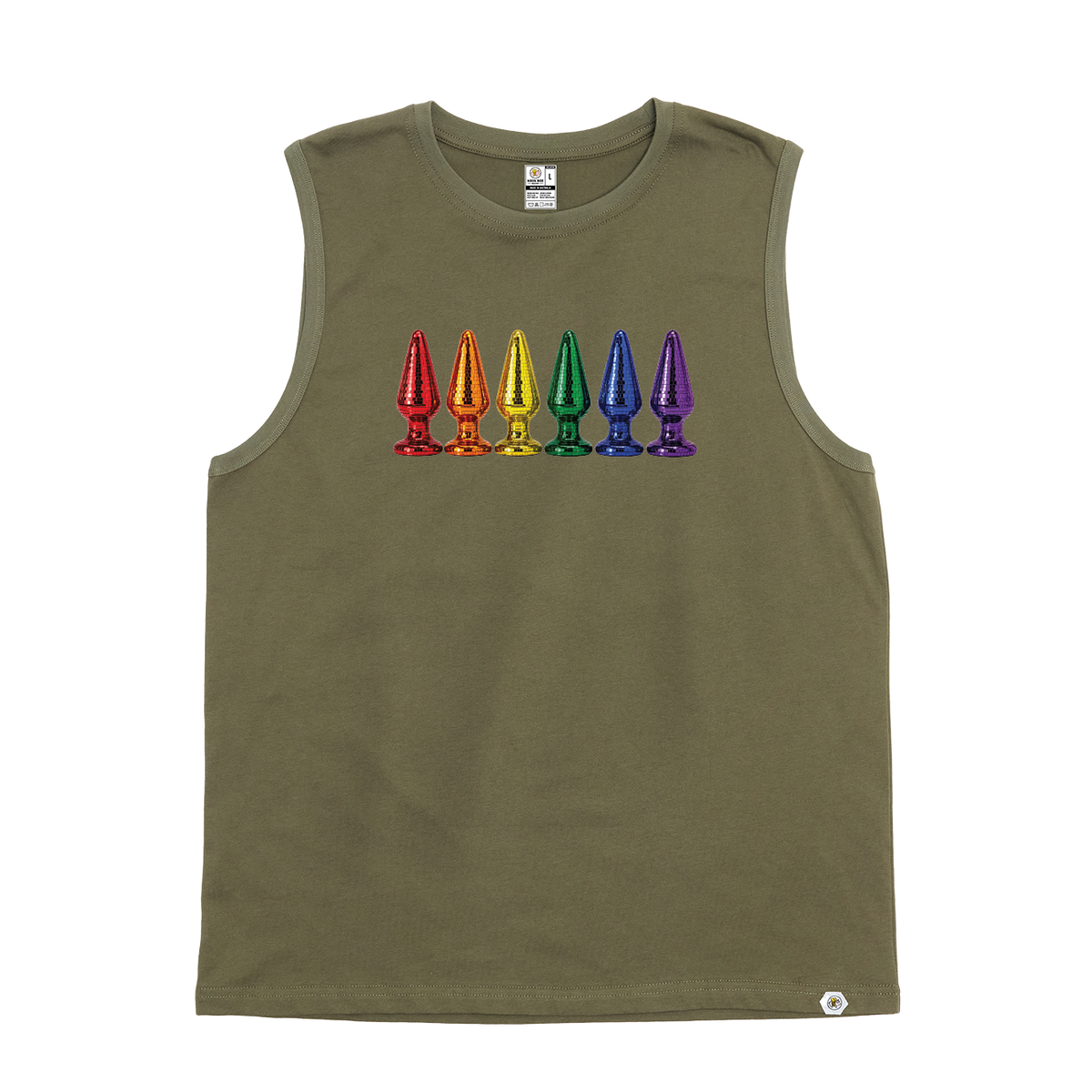 Disco Plug Rainbow Tank Top