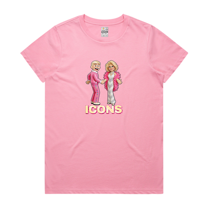 ICONS Carlotta and Bob Downe Women's Tee