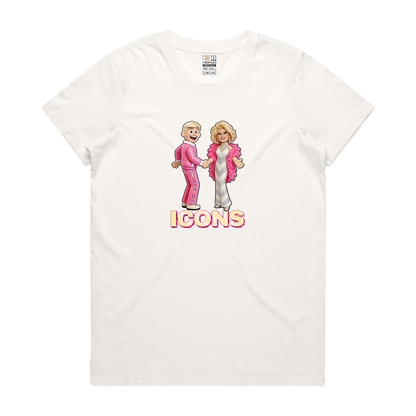 ICONS Carlotta and Bob Downe Women's Tee