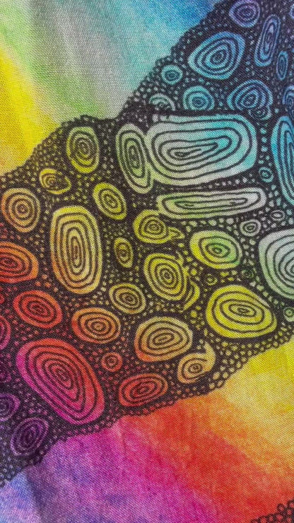 Bubbles of Love Canga Sarong Wrap